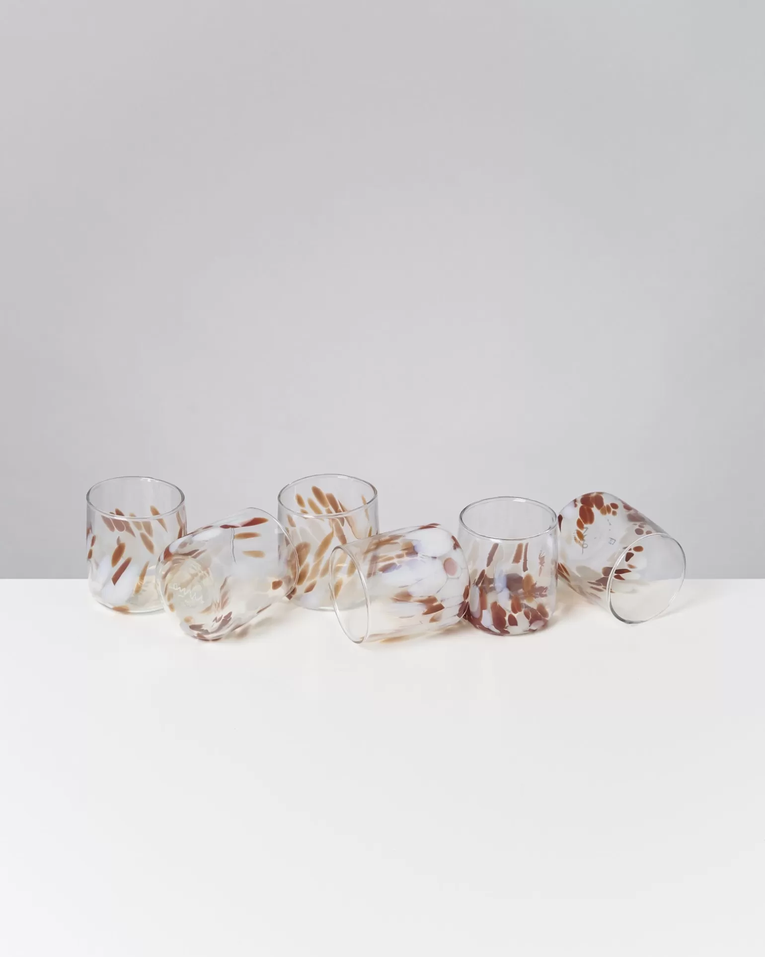 alegria_er_set_glas_klein_big_drops_bernstein_sand_3.webp Discount Motel a Miio Alegria 6er Set Glas Klein big drops bernstein sand