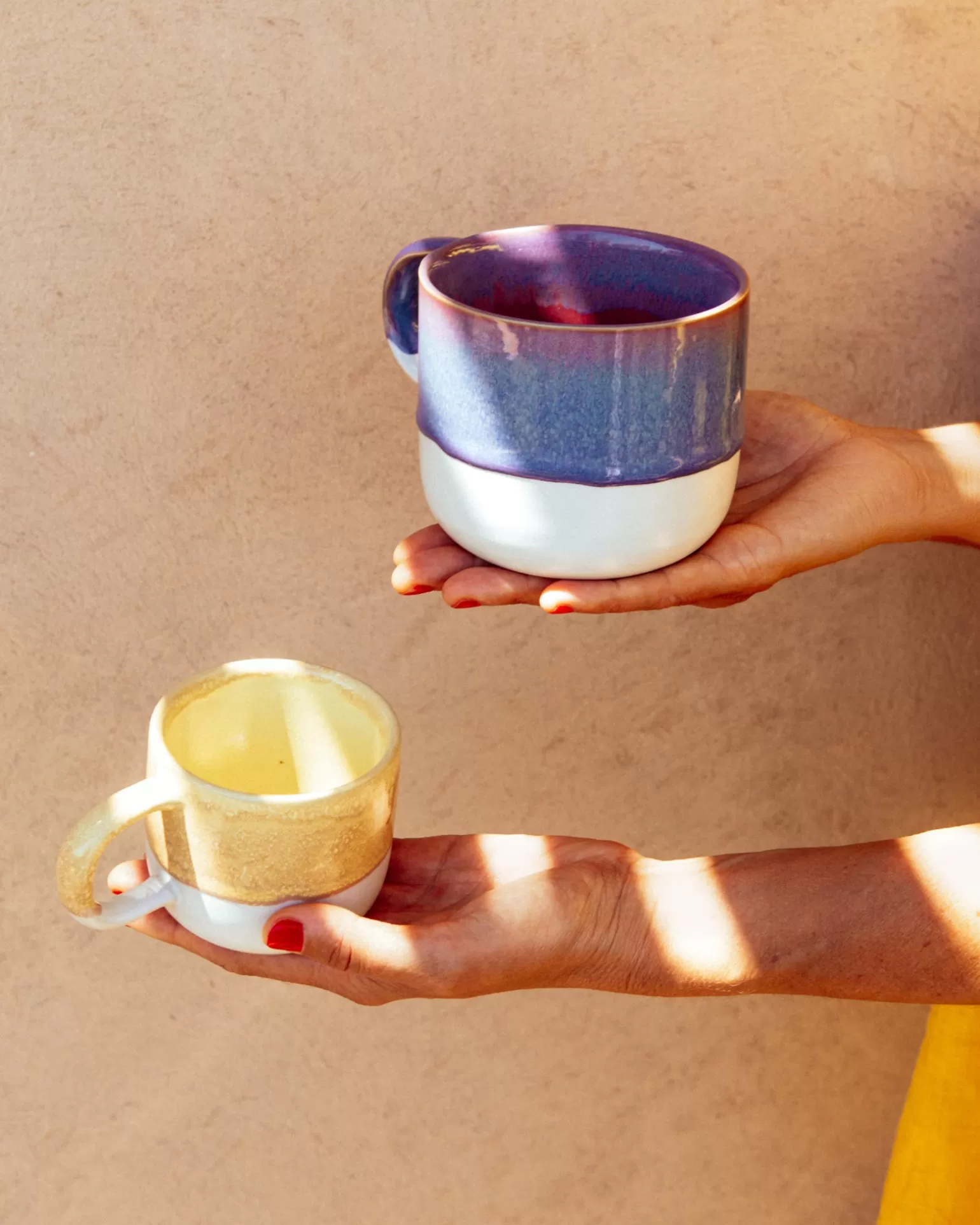 coimbra__set_of__mugs_small_yellow_2.webp Discount Motel a Miio Coimbra - Set Of 4 Mugs Small yellow