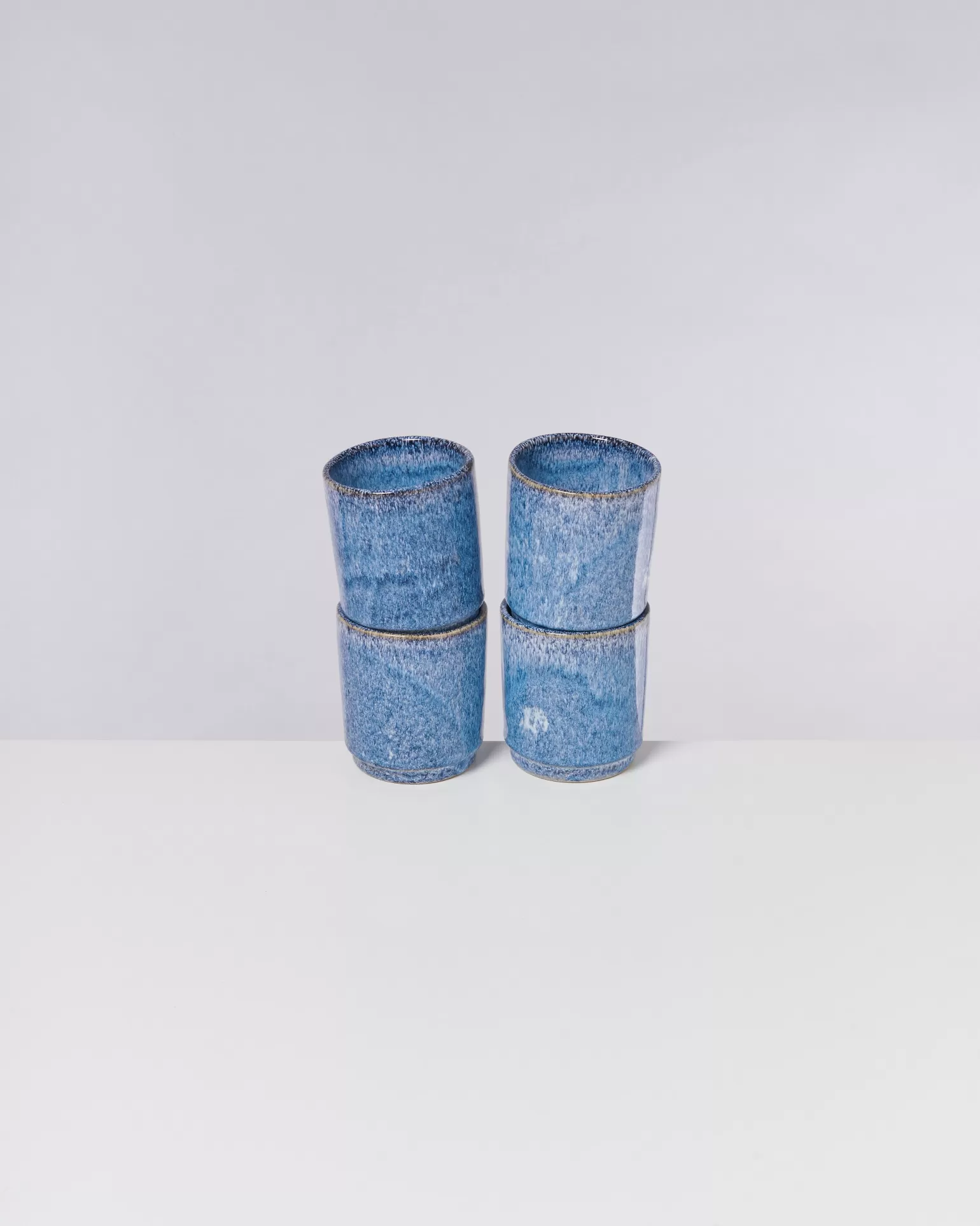 Store Motel a Miio Cordoama - Set Of 4 Cups Big Blue Speckled speckled blue
