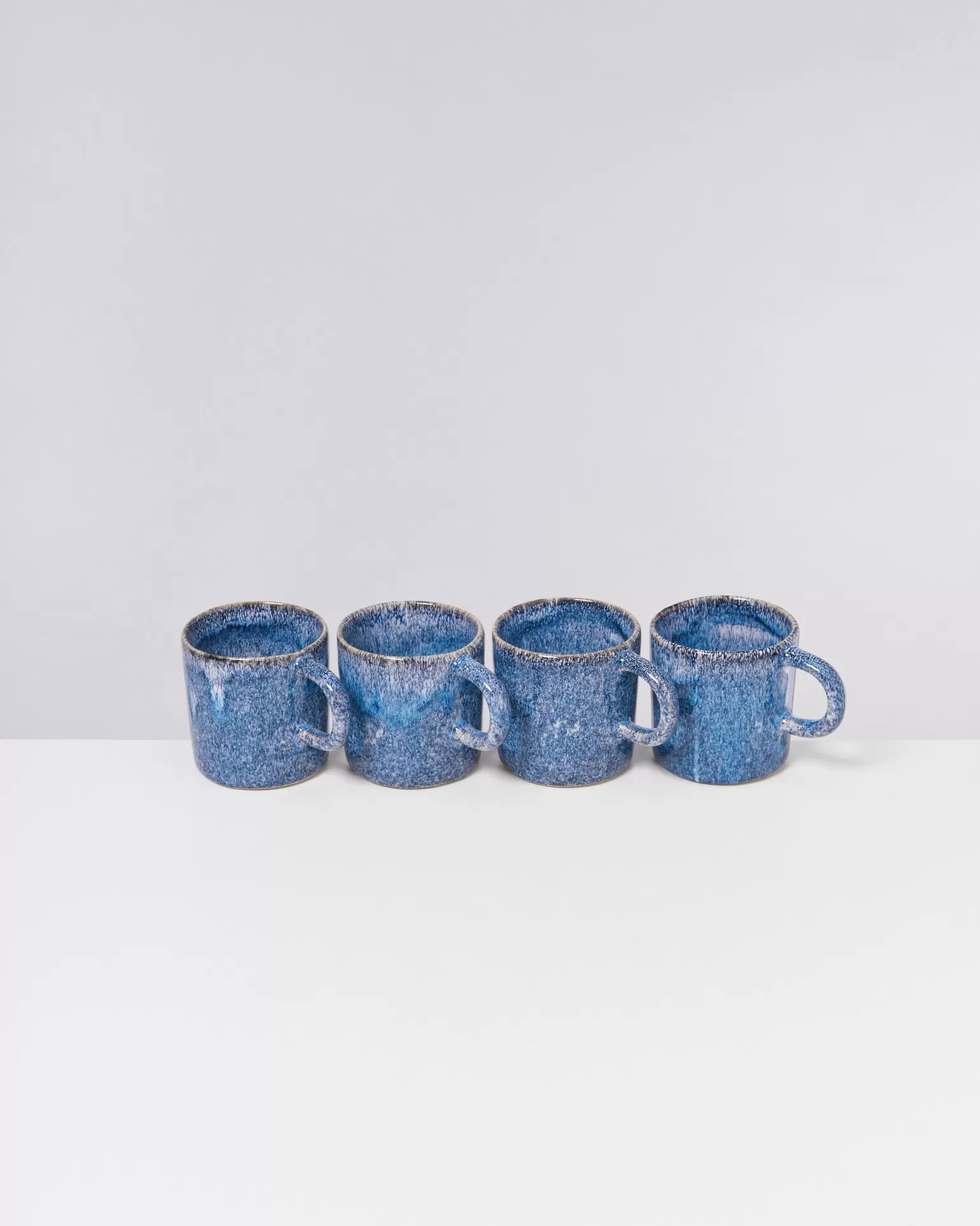 Online Motel a Miio Cordoama - Set Of 4 Mugs Big Blue Speckled speckled blue