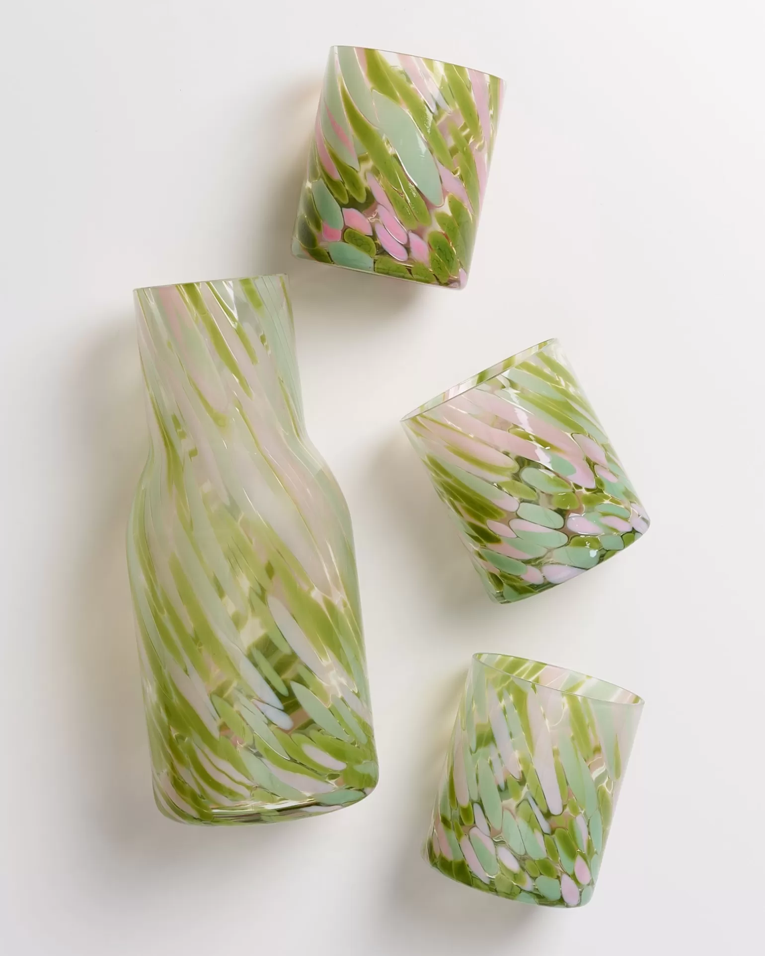 joia__decanter_drops_green_pink_4.webp Shop Motel a Miio Joia - Decanter Drops Green Pink grün rosa