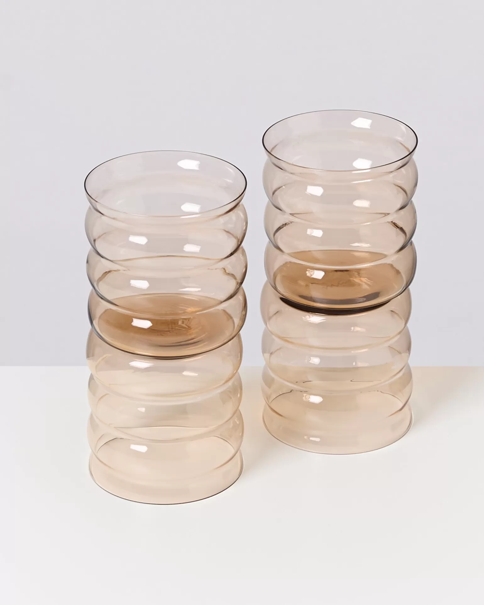 joia_er_set_glas_bubble_bronze_3.webp Flash Sale Motel a Miio Joia 4er Set Glas Bubble bronze