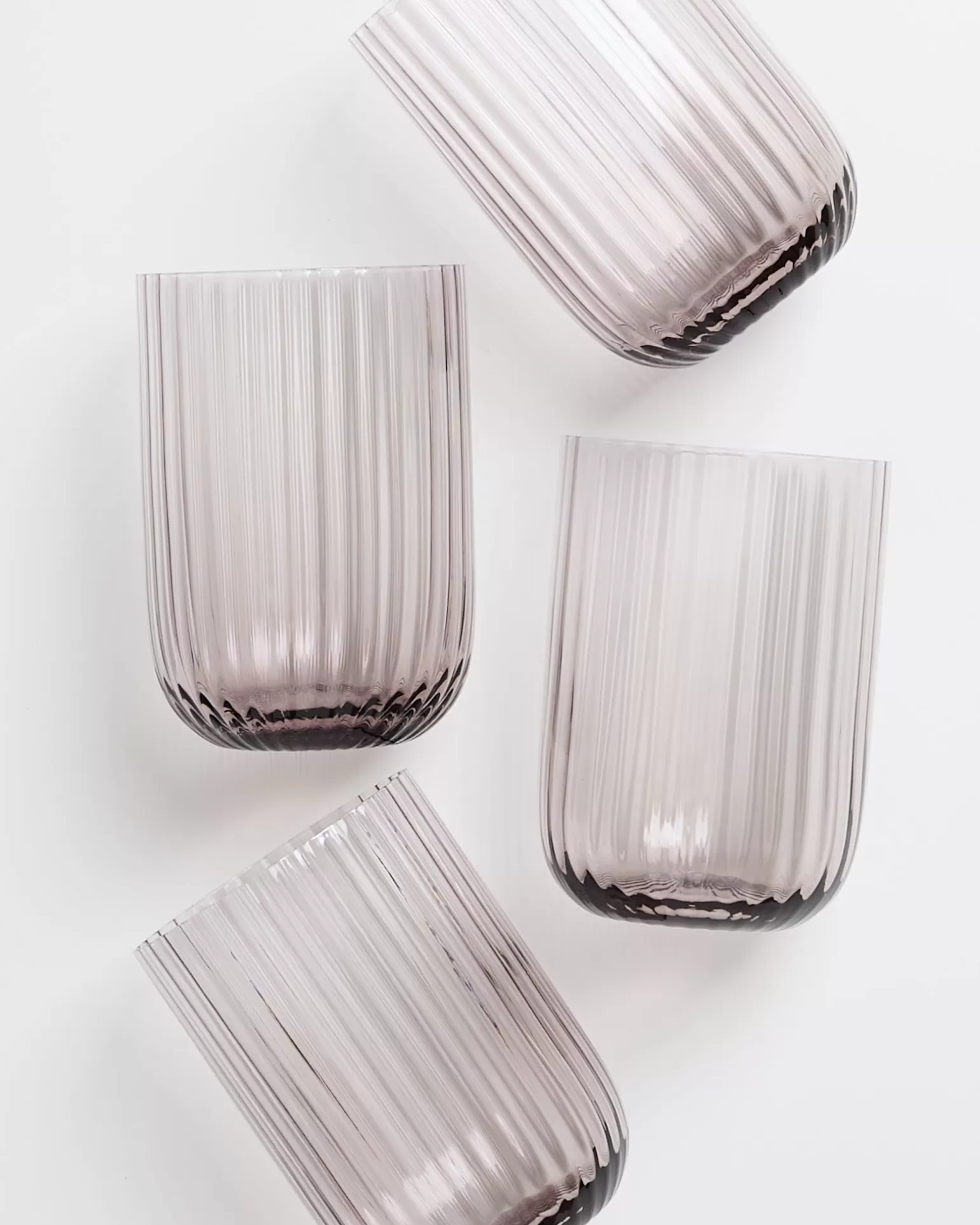 joia_er_set_glas_riffled_amethist_2.webp Discount Motel a Miio Joia 4er Set Glas Riffled amethist