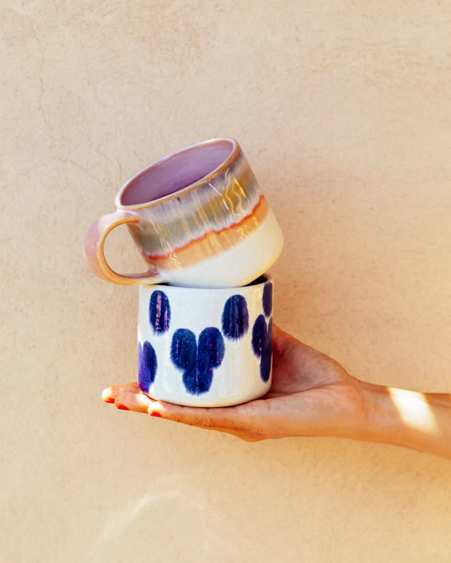 ndoa__mug_blue_dots_4.webp Online Motel a Miio Nódoa - Mug blue dots