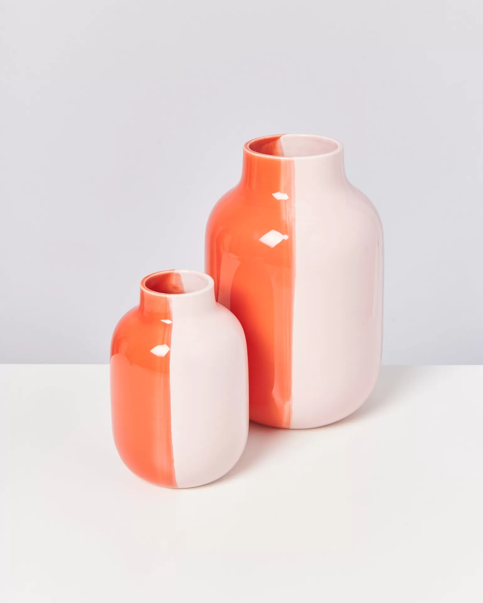 nuno_vase_l__half_coral_rose_2.webp Sale Motel a Miio Nuno Vase L - Half Coral Rose half coral rosé